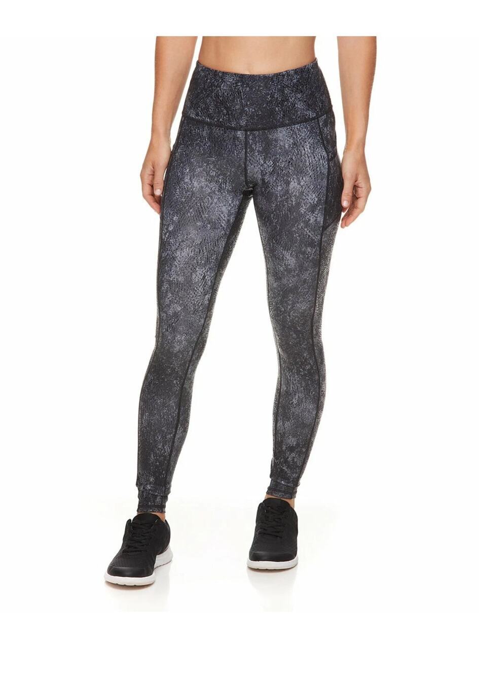 NWT Gaiam Womans Black Peyton Gloss Om Hi Rise Pocket Legging XS